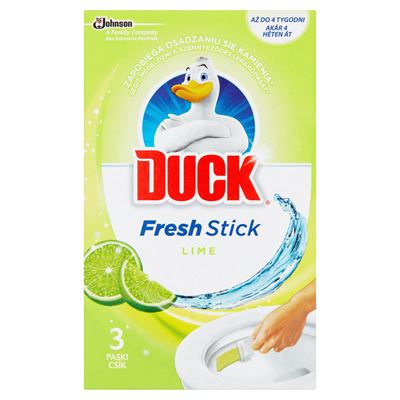 DUCK Fresh Stick 5in1 Lime Żelowe paski do toalet 27 g (3 sztuki)