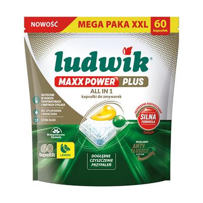 ludwik All in One Tabletki do zmywarek lemon 60 sztuk