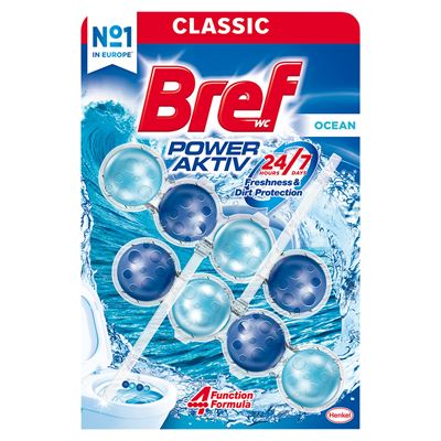 Bref WC Power Aktiv Zawieszka do muszli WC morska bryza 50 g 2 sztuki