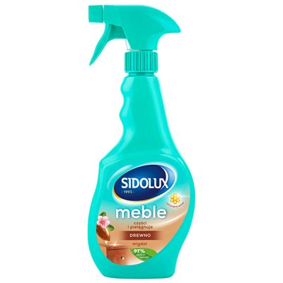 SIDOLUX Spray do mycia mebli drewnianych Migdał 400 ml