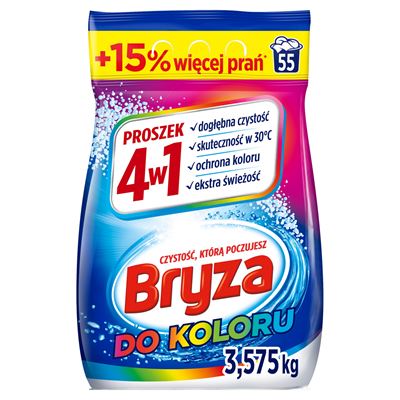 Bryza Proszek do prania kolorów 4w1 55 prań 3,575 kg
