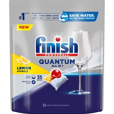 finish QUANTUM All in 1 Lemon Tabletki do zmywarki 35 sztuk