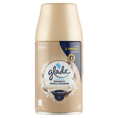 glade by brise Automatic Spray Satynowy kwiat wanilii Zapas do odświeżacza powietrza 269 ml