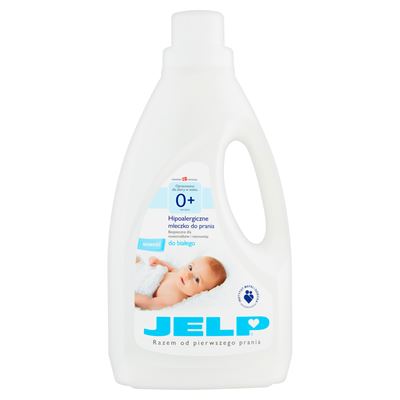 JELP 0+ Hipoalergiczne mleczko do prania do białego 1,5 l (18 prań)