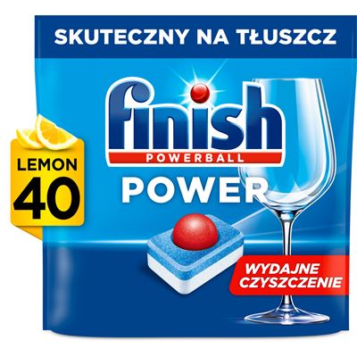 finish Kapsułki do zmywarki Power All in 1 Lemon 40 sztuk
