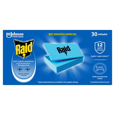 Raid Wkład do elektrofumigatora przeciw komarom Bezzapachowy