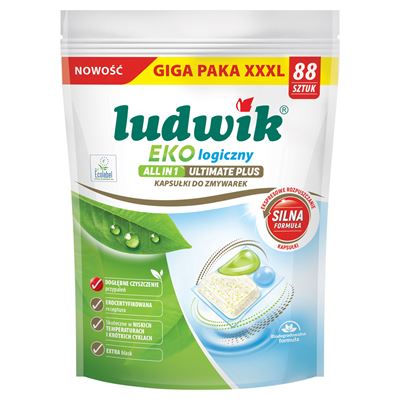 ludwik Ekologiczne tabletki do zmywarki Ultimate Plus All in One 88 sztuk