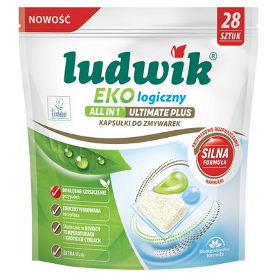 ludwik Ekologiczne tabletki do zmywarki Ultimate Plus All in One 28 sztuk