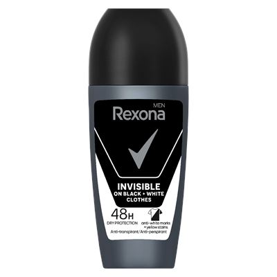 Rexona Men Invisible Black & White Dezodorant roll-on 50 ml