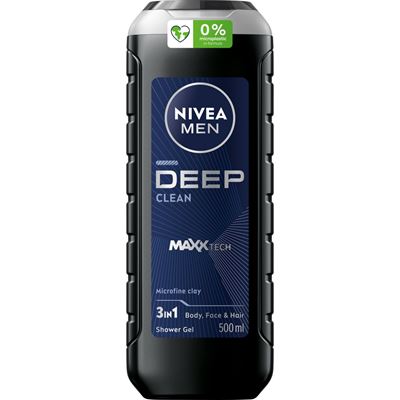 NIVEA MEN Deep Żel pod prysznic do ciała twarzy i włosów 500 ml
