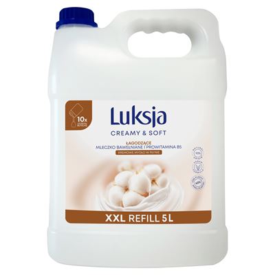 Luksja Creamy & Soft Kremowe mydło w płynie bawełna 5 l
