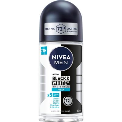 NIVEA MEN Black&White Invisible Fresh Antyperspirant w kulce 50 ml
