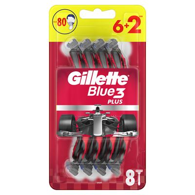 Gillette Blue3 Nitro Jednorazowa maszynka do golenia dla mężczyzn 6+2 sztuki