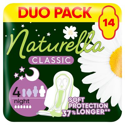 naturella Classic Night Camomile Podpaski 14 sztuk