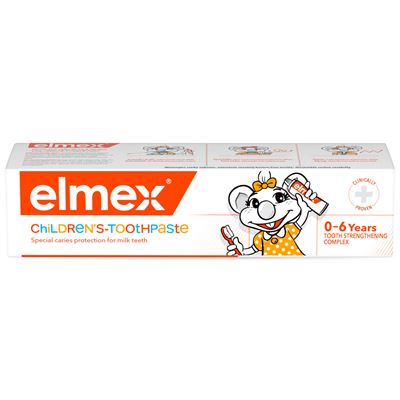 elmex Pasta do zębów dla dzieci z aminofluorkiem od 1 ząbka do 6 lat 50 ml