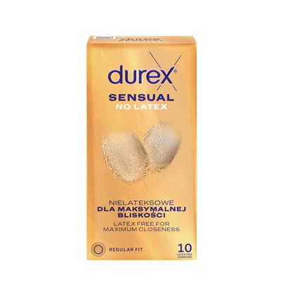 durex Sensual No Latex Prezerwatywy 10 sztuk
