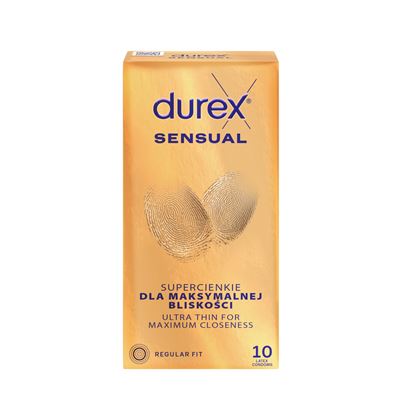 durex Sensual Prezerwatywy 10 sztuk