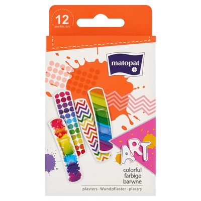 matopat Plastry z opatrunkiem Art 12 sztuk