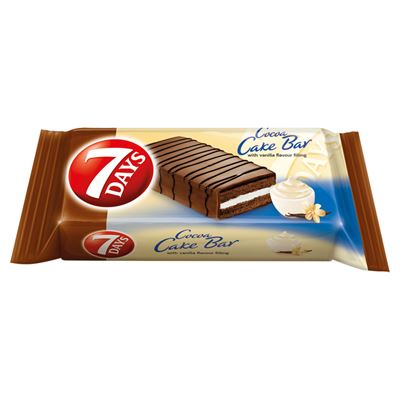 7DAYS Ciasteczko z nadzieniem o smaku waniliowym w polewie czekoladowej 32 g