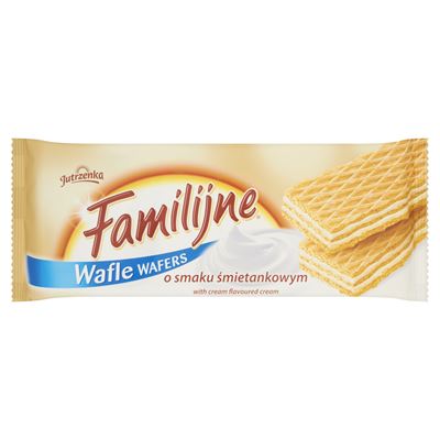 FAMILIJNE Wafle o smaku śmietankowym 180g