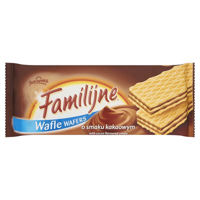 FAMILIJNE Wafle o smaku kakaowym 180g