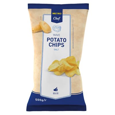 METRO Chef Chipsy ziemniaczane karbowane solone 500 g
