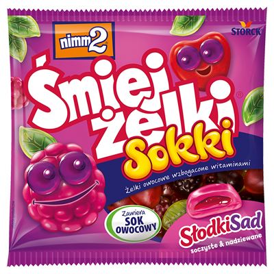 nimm2 Śmiejżelki Sokki Słodki Sad żelki owocowe 90g