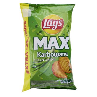 Lay's Max Karbowane zielona cebulka 150 g