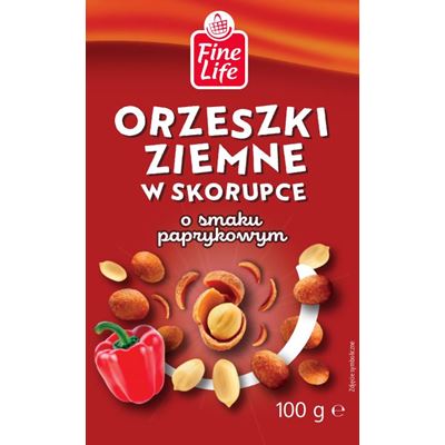 Fine Life Orzeszki w skoryoce o smaku paprykowym 100 g
