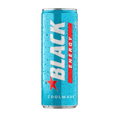 BLACK ENERGY Coolwave Napój energetyzujący 12x250ml puszka