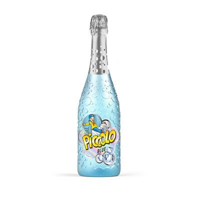 PICCOLO Blue Napój bezalkoholowy gazowany o smaku ananasowo-kokosowym 750 ml