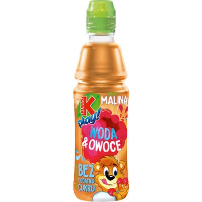 KUBUŚ PLAY! Napój Woda i owoce jabłko malina 12x400ml