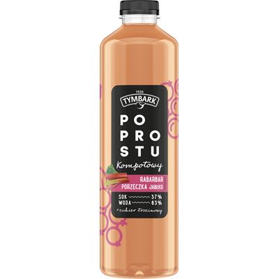 TYMBARK Po prostu Kompotowy rabarbar porzeczka jabłko 6 x 1,25 l
