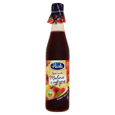 Paola Syrop Malina z cytryną 430ml butelka szklana