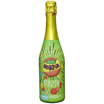 HELLENA Oranżada Party o smaku truskawkowym 750 ml 6 sztuk