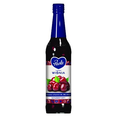 Paola Syrop Wiśnia 430ml butelka szklana