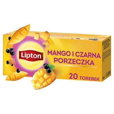 Lipton Herbata owocowa mango i czarna porzeczka 20 torebek 34g