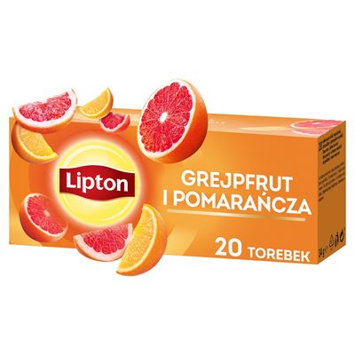 Lipton Herbata owocowa grejpfrut i pomarańcza 20 torebek 34g