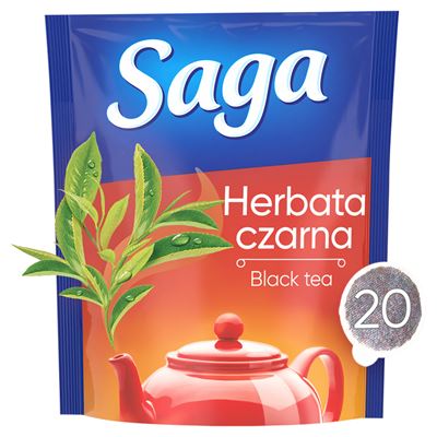 Saga Herbata czarna 20 torebek 28 g