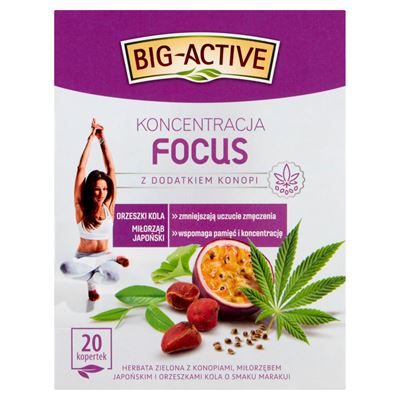 BIG-ACTIVE Focus Koncentracja Herbata zielona 20 kopert 30g