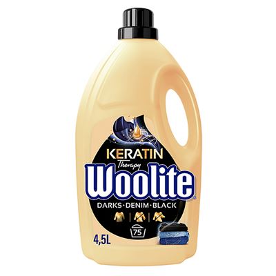 Woolite Czerń ciemne kolory & jeans z keratyną Płyn do prania 4,5 l (75 prań)
