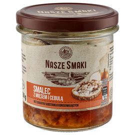 Nasze Smaki Smalec z mięsem i cebulką 250 g