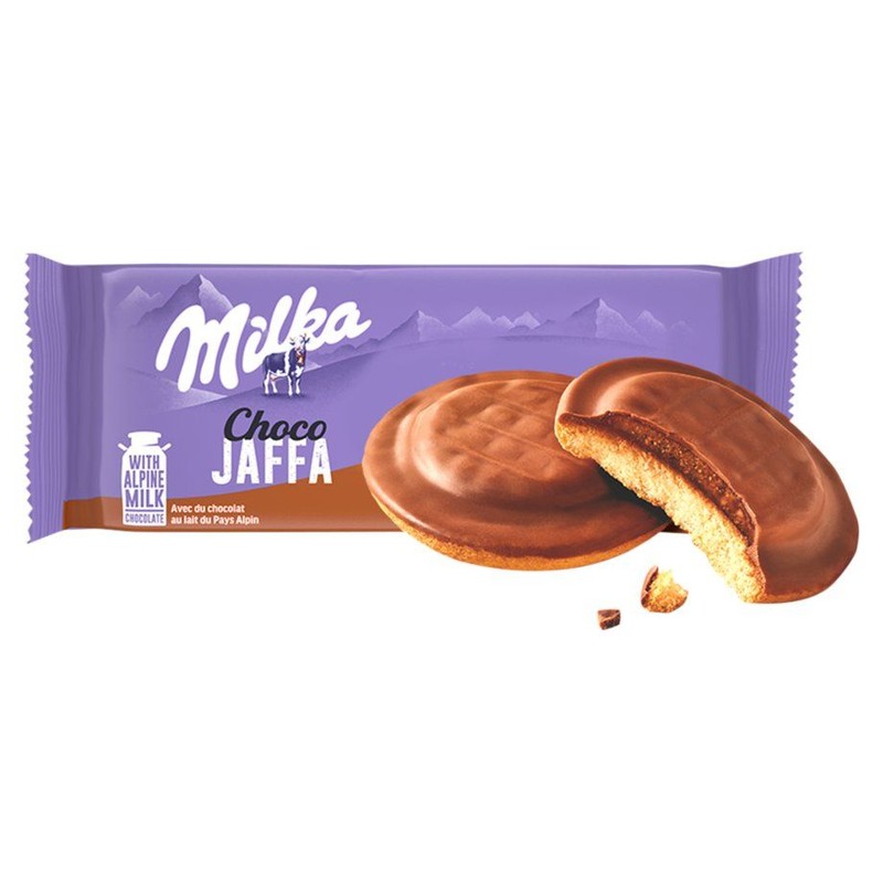 Choco Jaffa Biszkopty z pianką czekoladową Milka 128 g