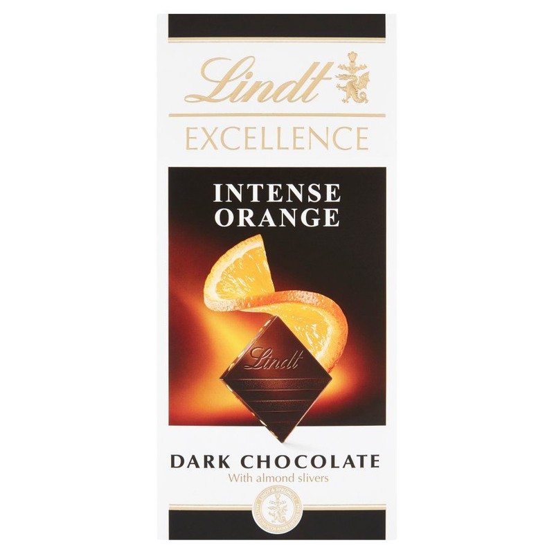 Czekolada ciemna z pomarańczą i migdałem Lindt 100 g