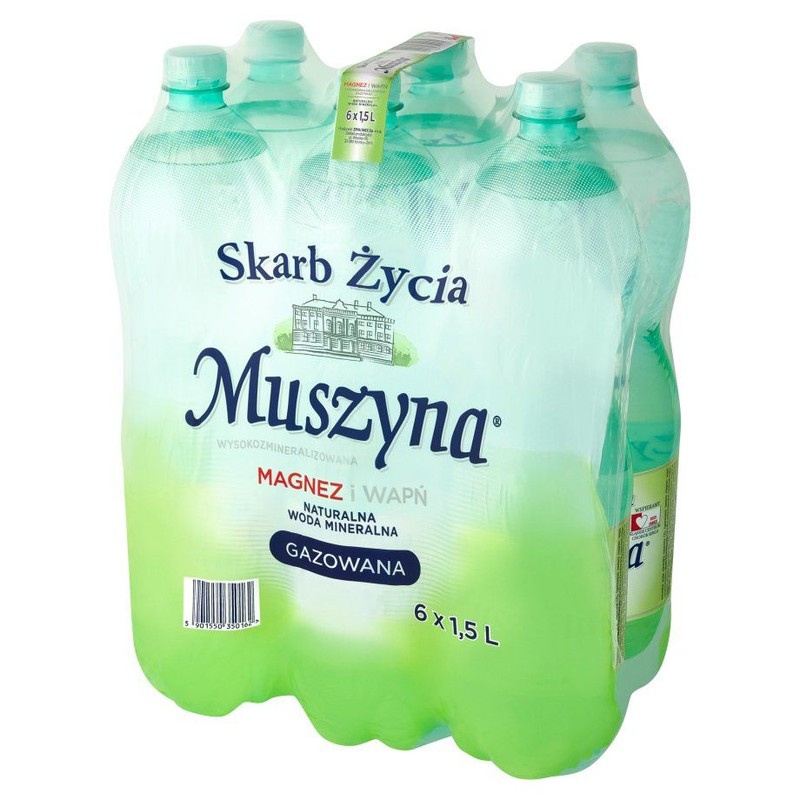 Woda gazowana Skarb Życia Muszyna 6 x 1,5 l