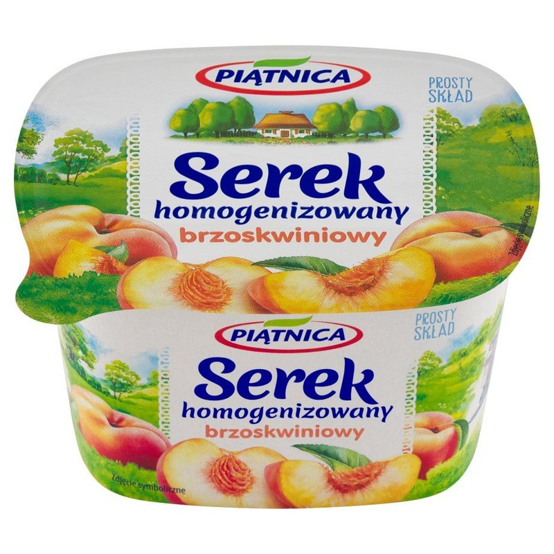 Serek homogenizowany brzoskwiniowy   Piątnica 150 g