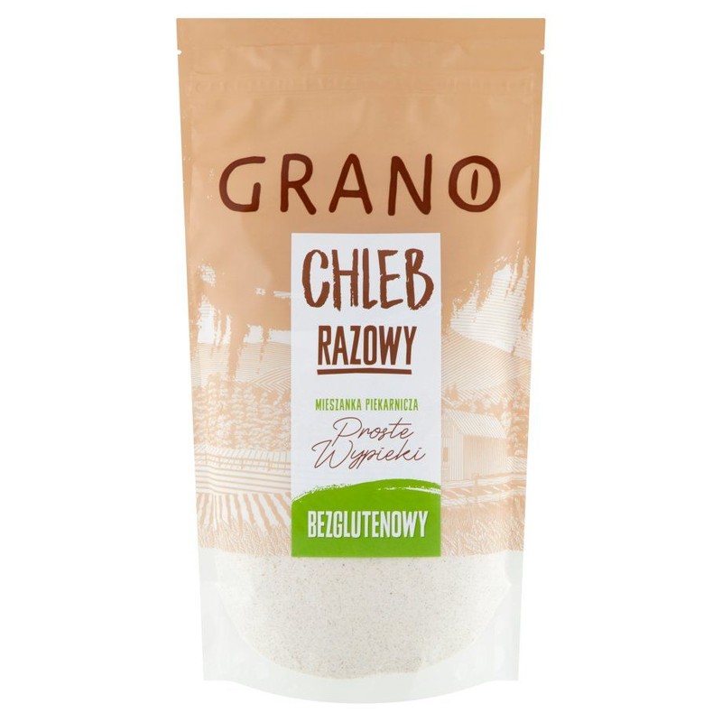 Chleb razowy bez glutenu mieszanka piekarnicza Grano 500 g