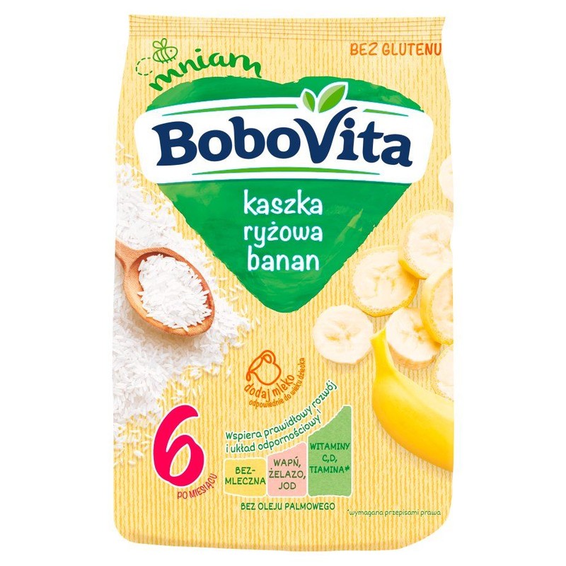 Kaszka ryżowa banan po 6. miesiącu BoboVita 180 g