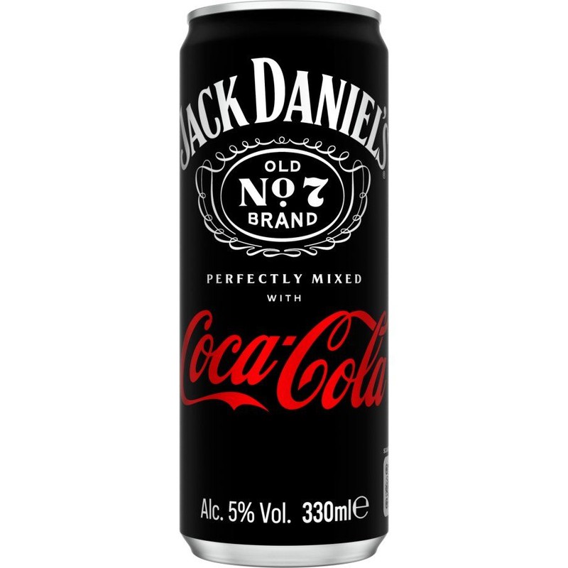 Drink Tennessee Whiskey i Coca-Cola alk. 5,0% obj. Jack Daniels 330 ml