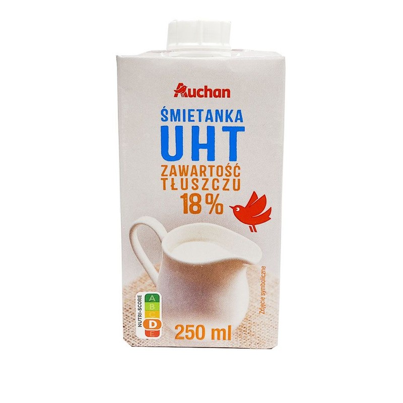 Śmietanka UHT 18% Auchan 250 ml